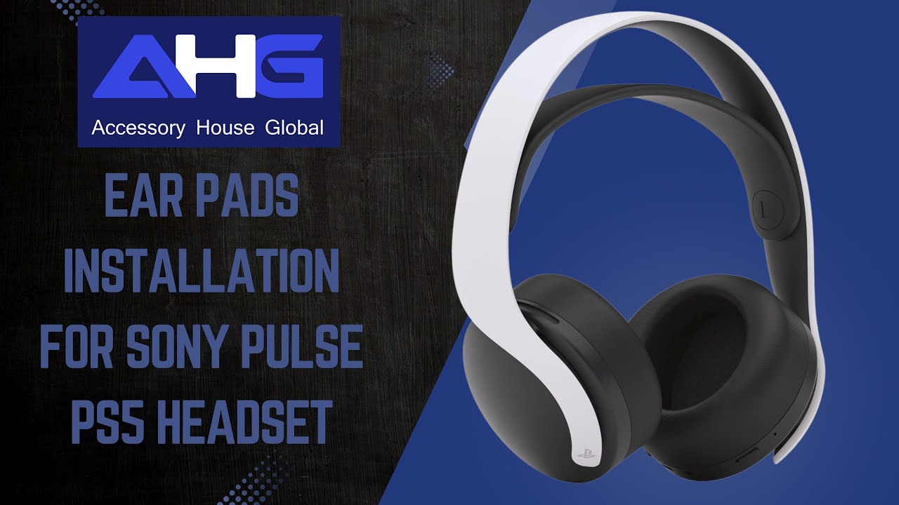 Простая и быстрая установка амбушюров гарнитуры Sony Pulse 3D PS5 от AHG