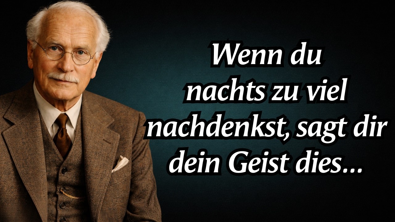 Wenn du nachts zu viel nachdenkst, sagt dir dein Geist dir das — Carl Jung Zitate