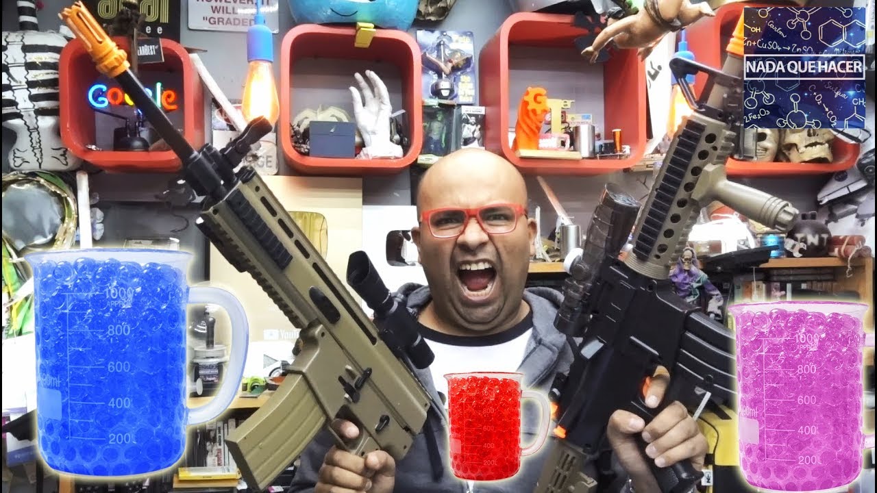 Prueba de Pistolas de Juguete de Bolas de Hidrogel Agua ¿son tan malas? |NQUEH