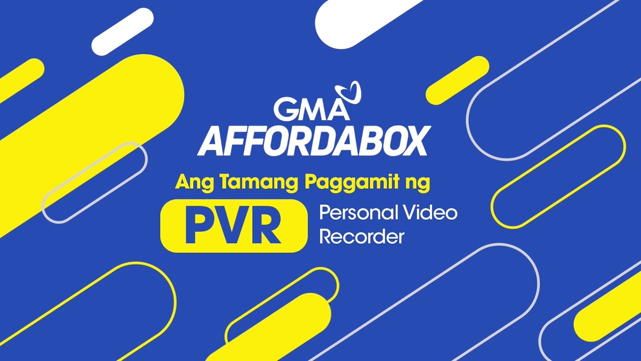 How to Use the Personal Video Recorder