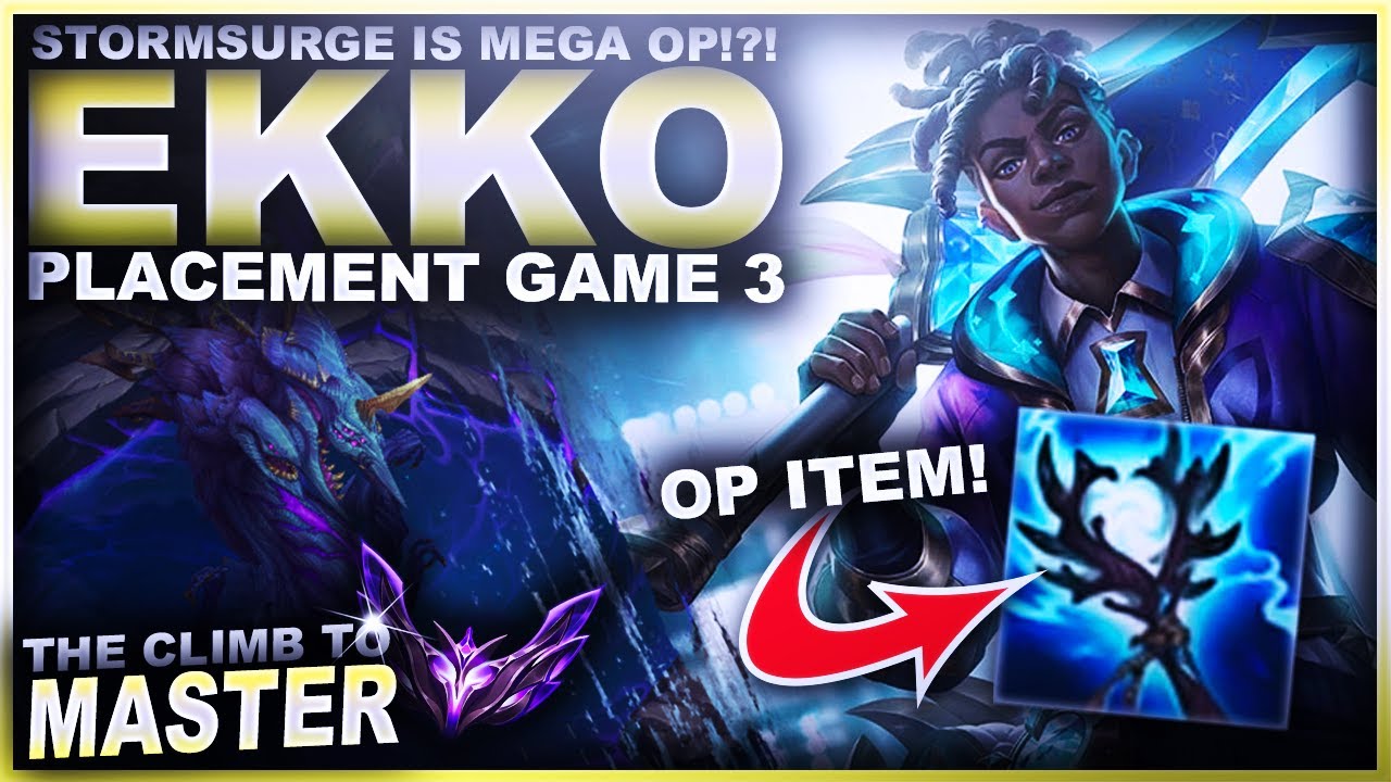 STORMSURGE IS MEGA OP!?! EKKO TIME! | League of Legends