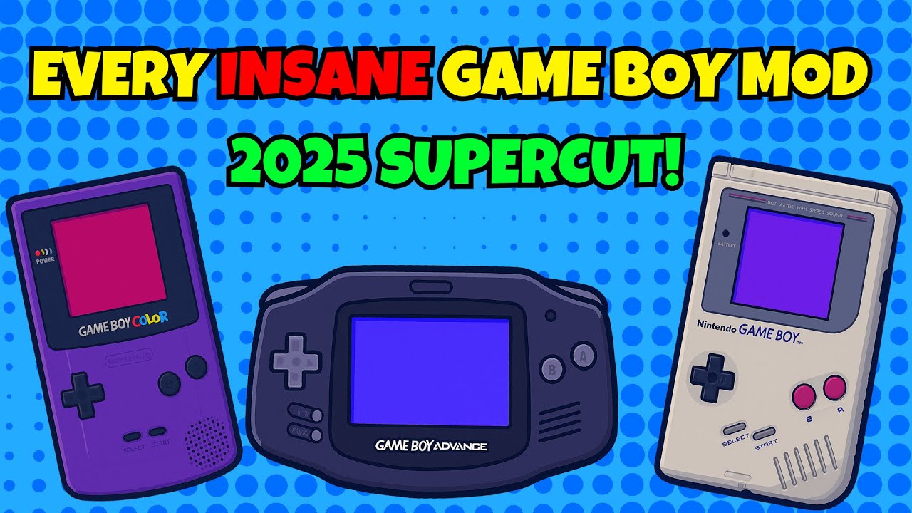 The Ultimate 2025 Game Boy Mod Supercut! (IPS, Shell Swaps, and Crazy Builds)