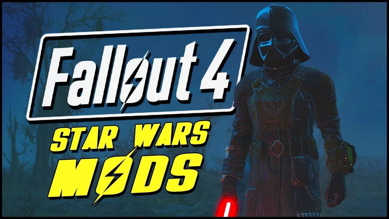 Fallout 4 Mods & Funny Moments | STAR WARS LIGHTSABER & DARTH VADER MOD!