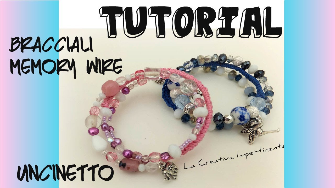 Tutorial bracciale uncinetto e filo armonico | wire and cotton crochet bracelet