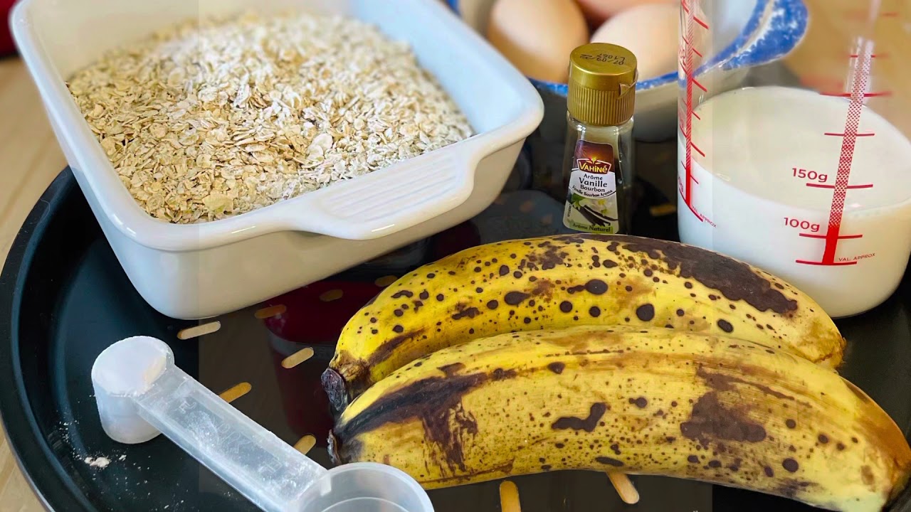 Gaufres Bananes & Flocons d’avoine