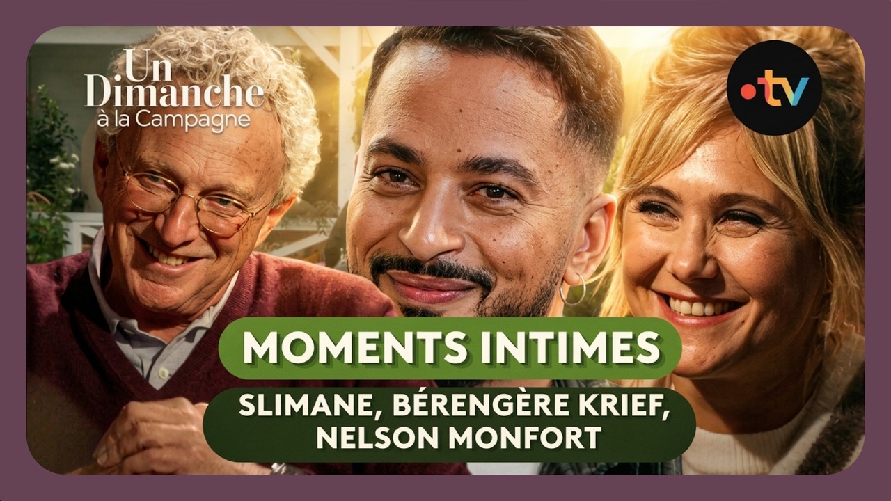 Moments intimes avec Slimane, B&eacute;reng&egrave;re Krief, Nelson Monfort - Un dimanche &agrave; la campagne