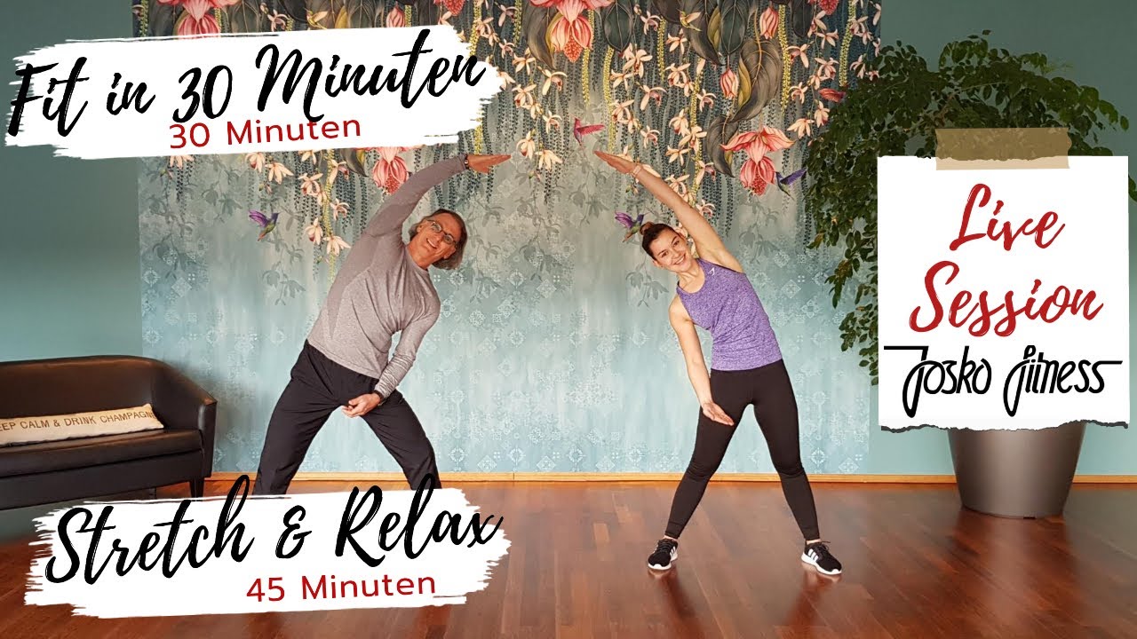 Fit in 30 Minuten Fabienne + Stretch & Relax mit Georg LIVE @ JOSKO FITNESS #Fitness#Workout
