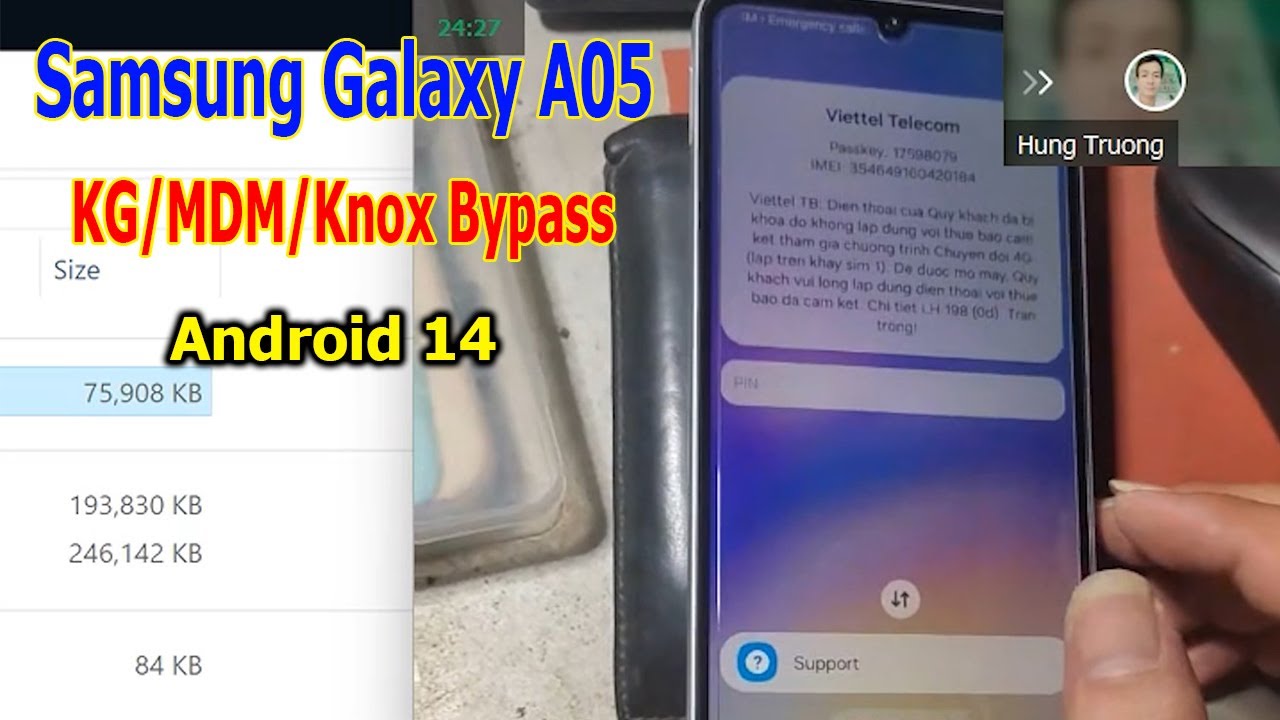Samsung Galaxy A05 KG/MDM/Knox lock bypass with MDMFix Tool