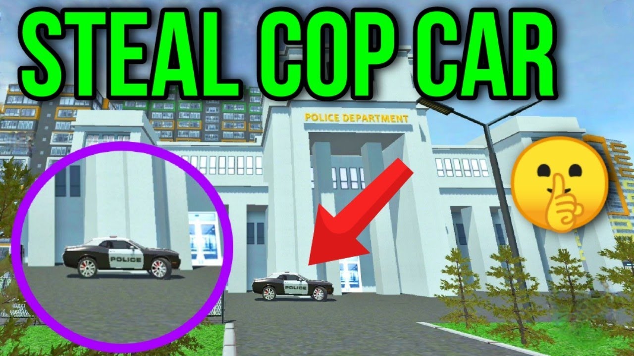 Я нашел полицейскую машину в полицейском участке в Car Simulator 2.