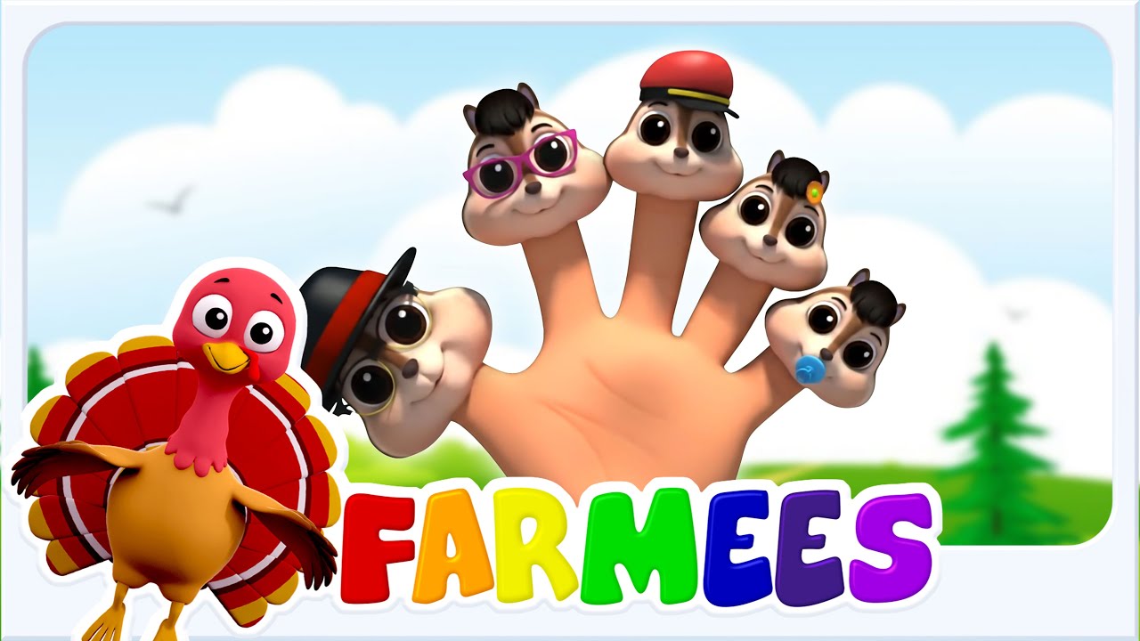 Farmees | La Famille des Écureuils 🐿️🎵 Doigt Famille Chanson