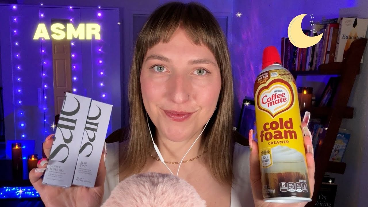 ASMR New Stuff Haul ~ Tapping, Scratching & Whispering with Makeup, Coffee, Art 💕