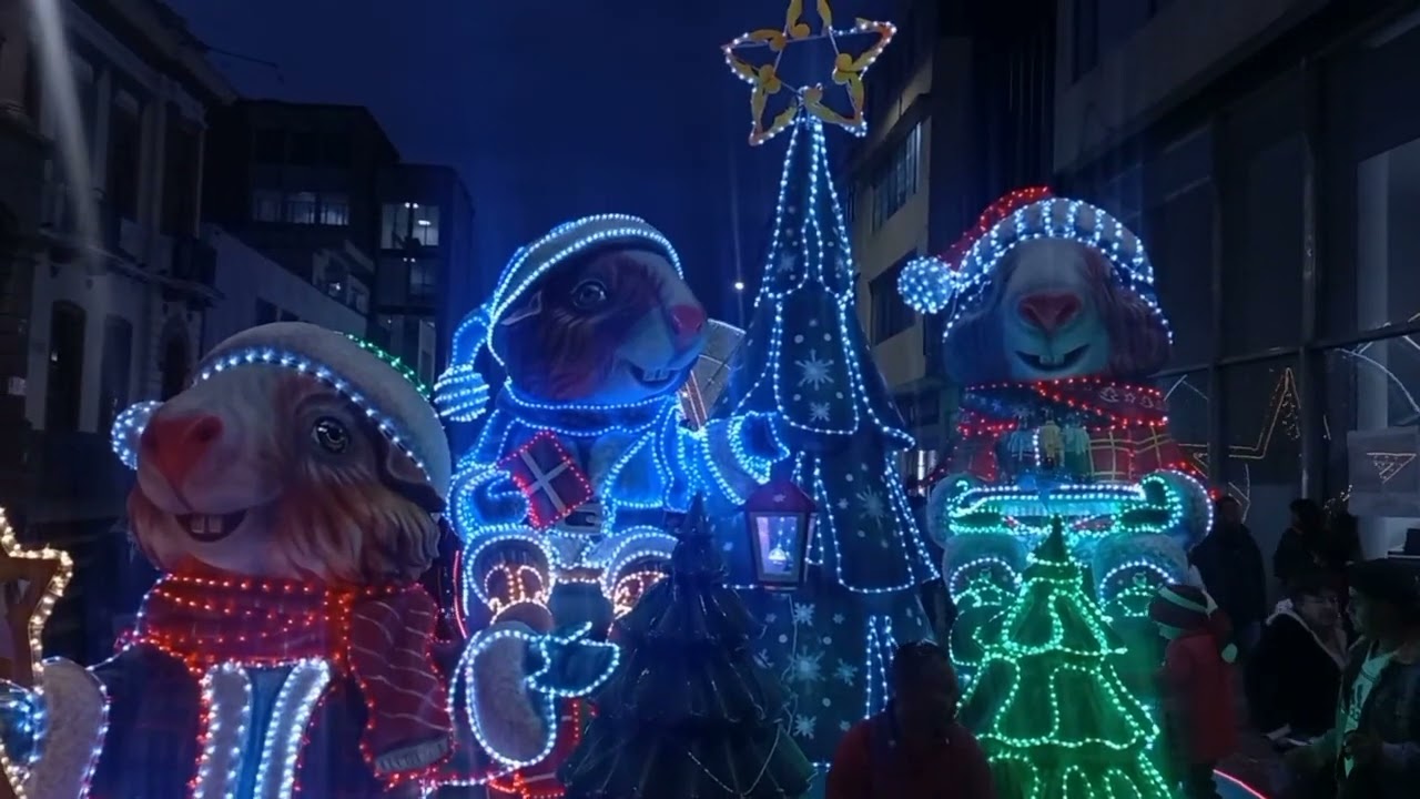 Alumbrado navideño 2024 en la ciudad de Pasto.