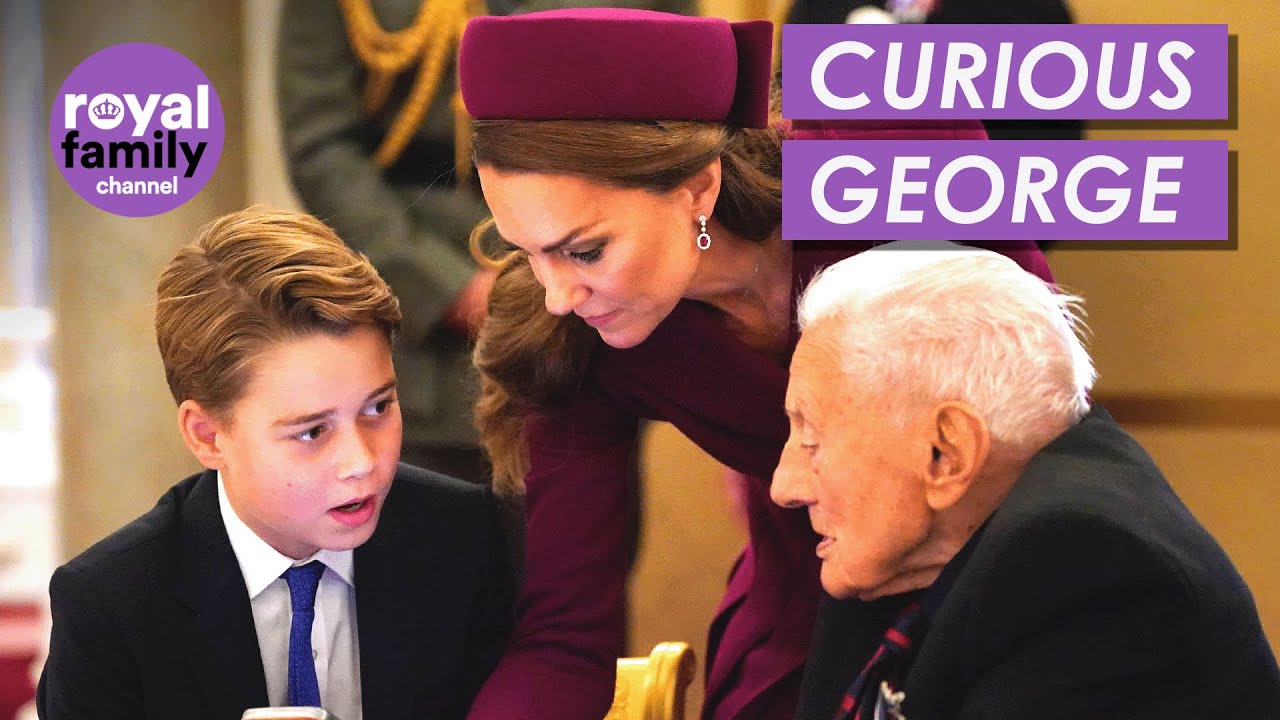 Prince George Asks Veterans Questions at VE Day Tea Party