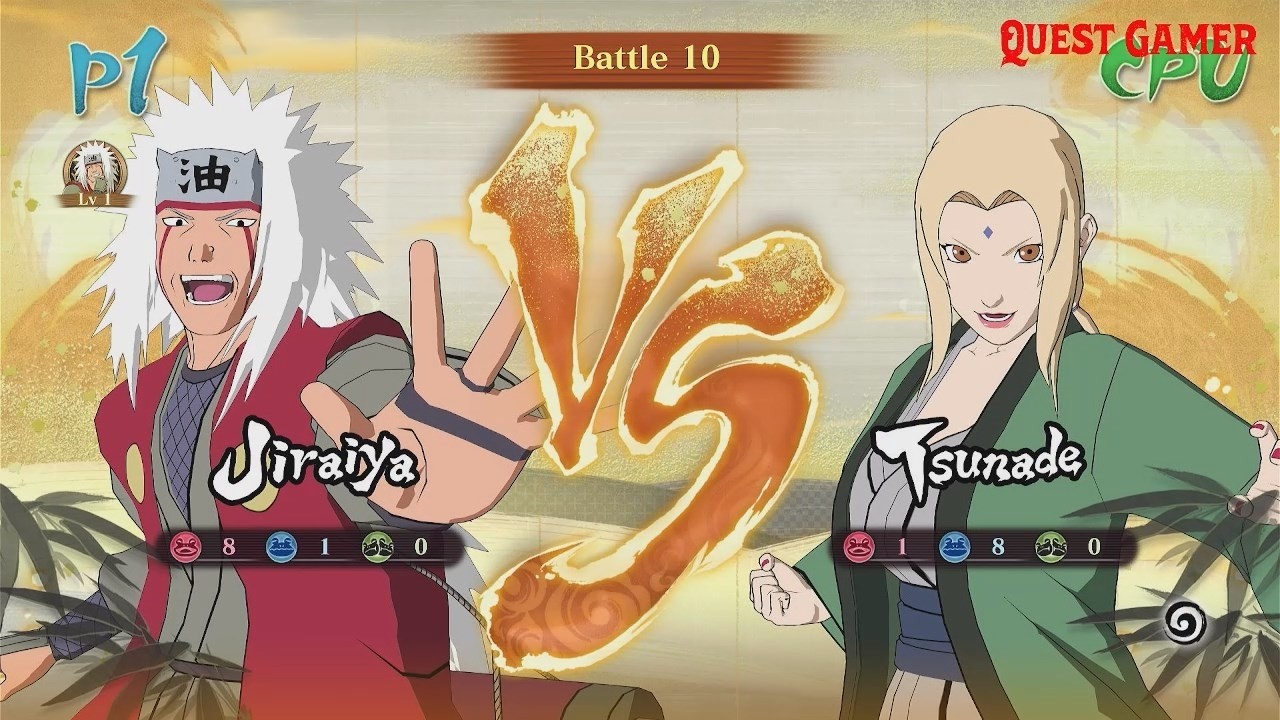 Jiraiya (VS) Tsunade