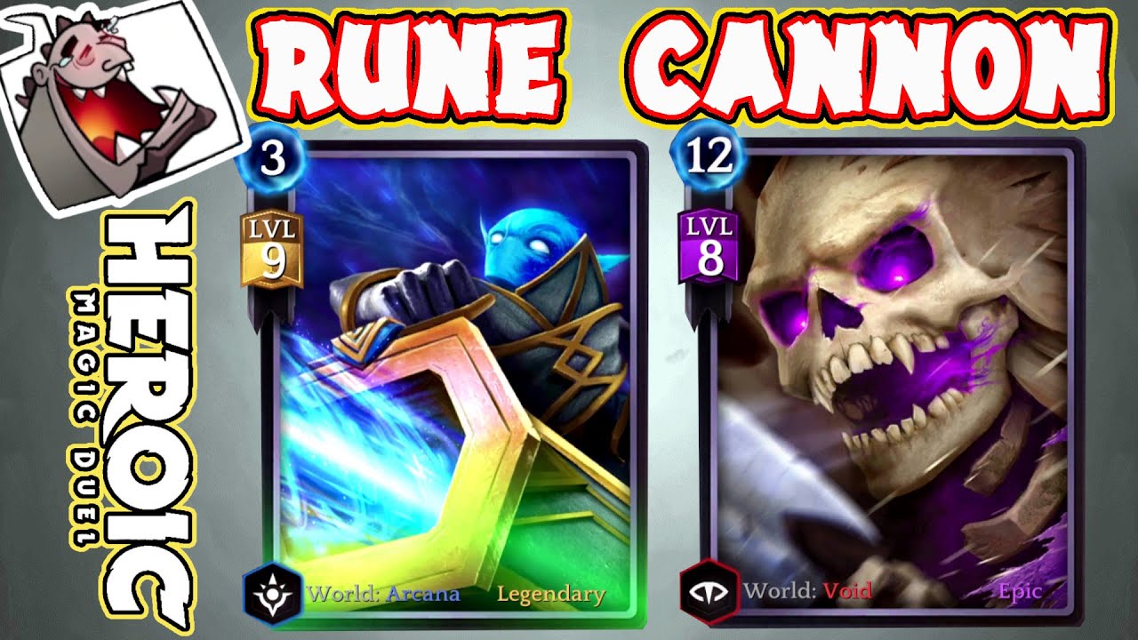 Heroic Magic Duel🔥 Legendary Card Rune Cannon and Abomination Strategy  📣 Gameplay