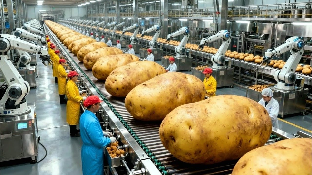 Inside a Modern Chips Factory: How Potato Chips Are Made at Massive Scale. #howitsmade 