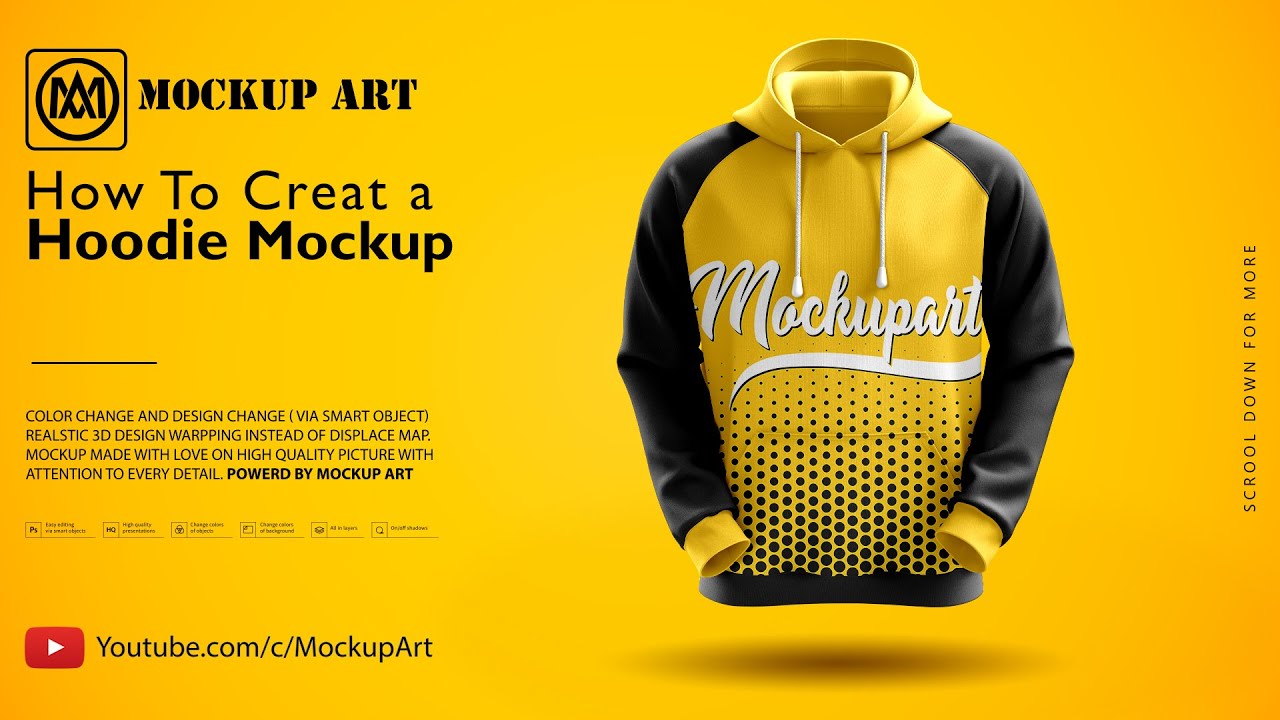 How to make a Hoodie Mockup | Photoshop Mockup Tutorial