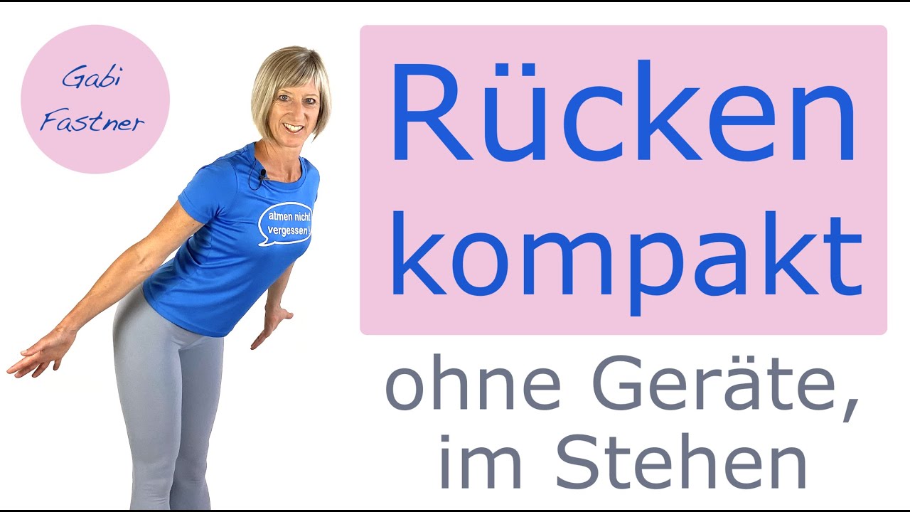 💠 20 min. kurze Rücken-Gymnastik im Stehen, ohne Geräte