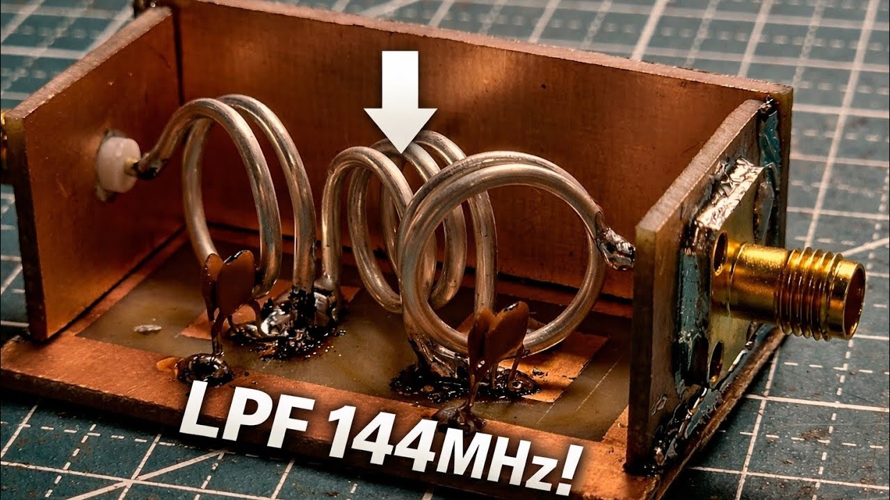 DIY Filtr LPF 144MHz budowa i wstępne pomiary