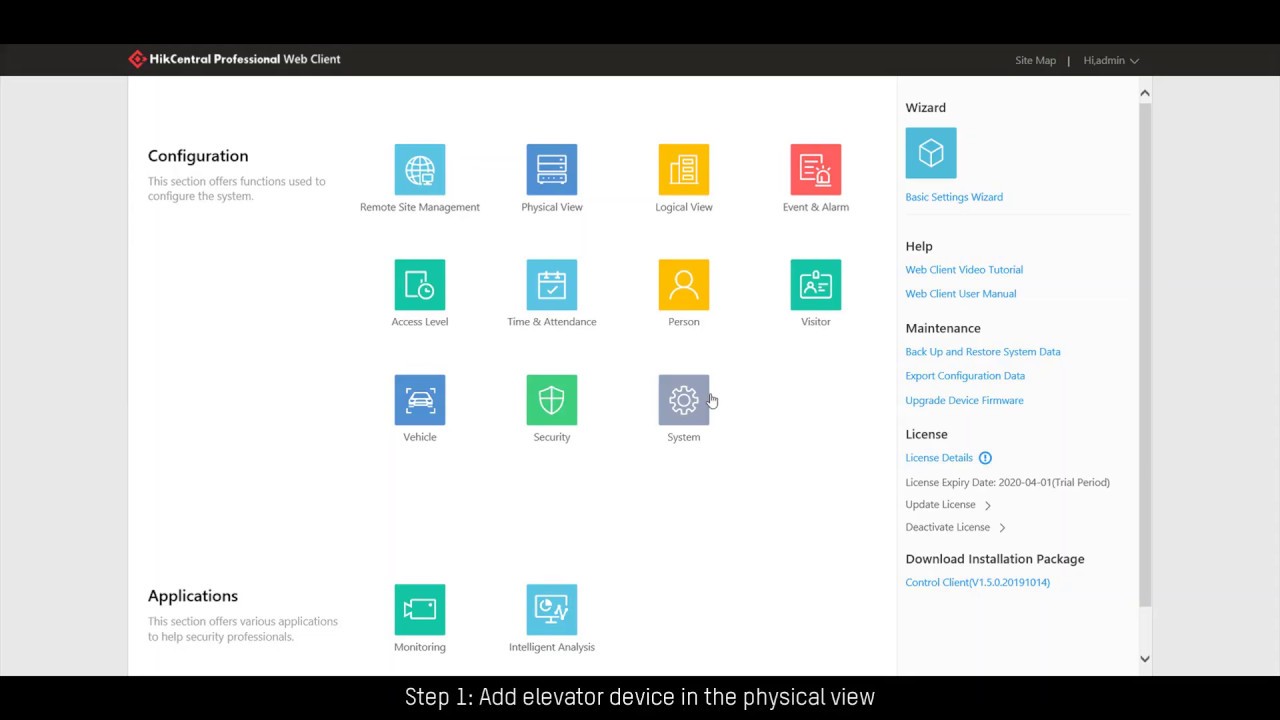 How to Configure Elevator Control Device on HikCentral Pro V1 6