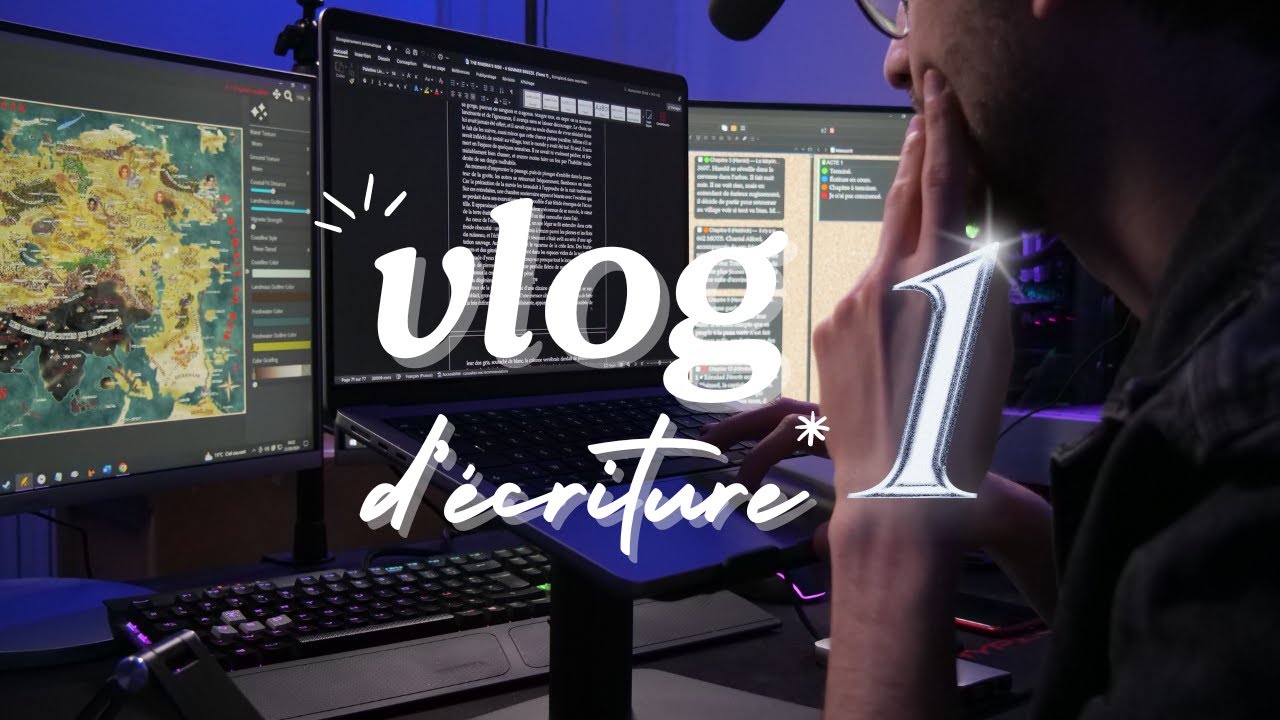 VLOG D'ÉCRITURE N°1 - J'entame l'écriture de mon premier roman ! 📚