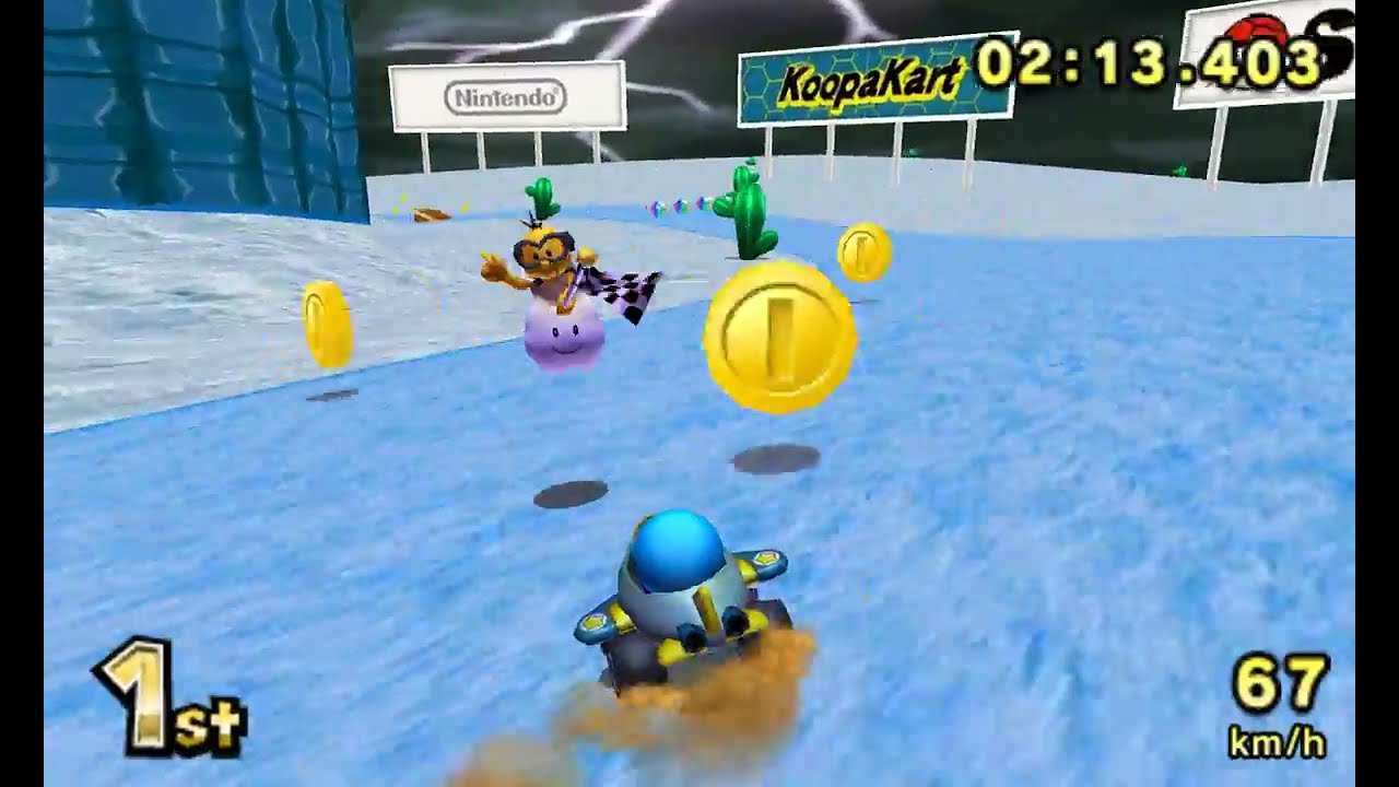 Kalimari Icy Desert (v1.0) by PabloMK7 - Mario Kart 7: Track Edit [1440p 60fps]