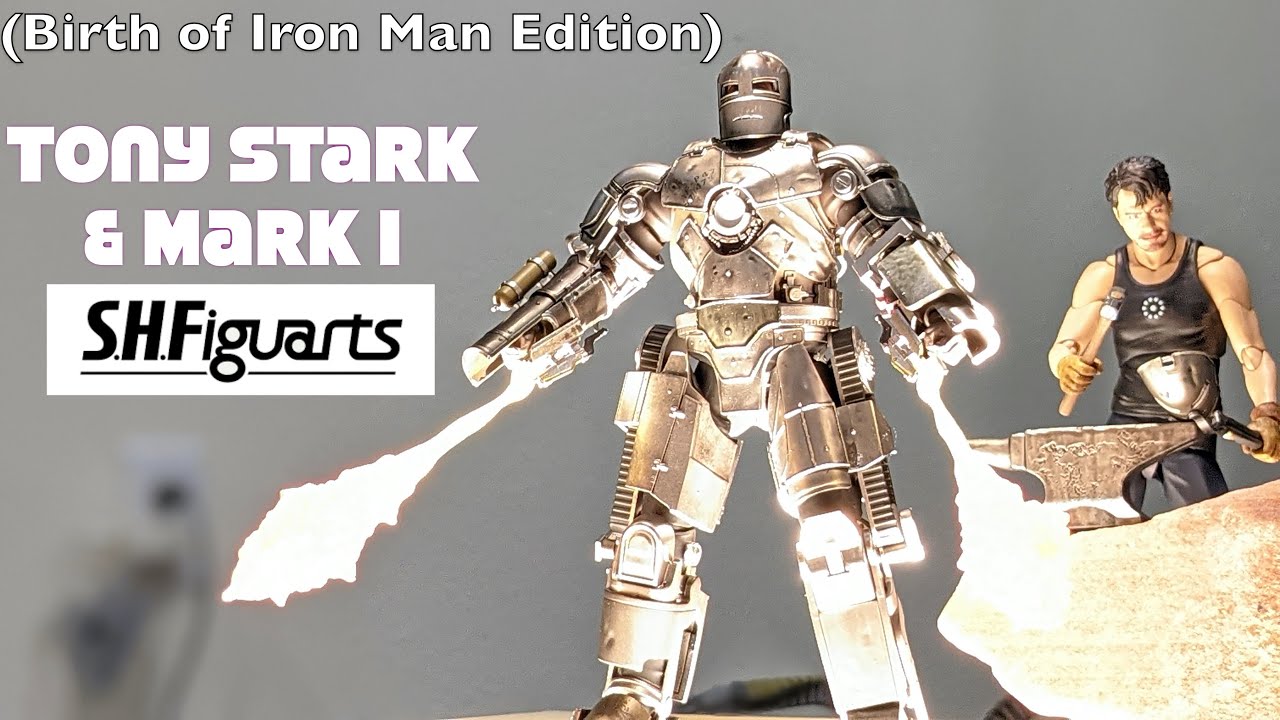 Iron Man S.H.Figuarts Tony Stark & Mark I (Birth of Iron Man Edition) Exclusive review unboxing !