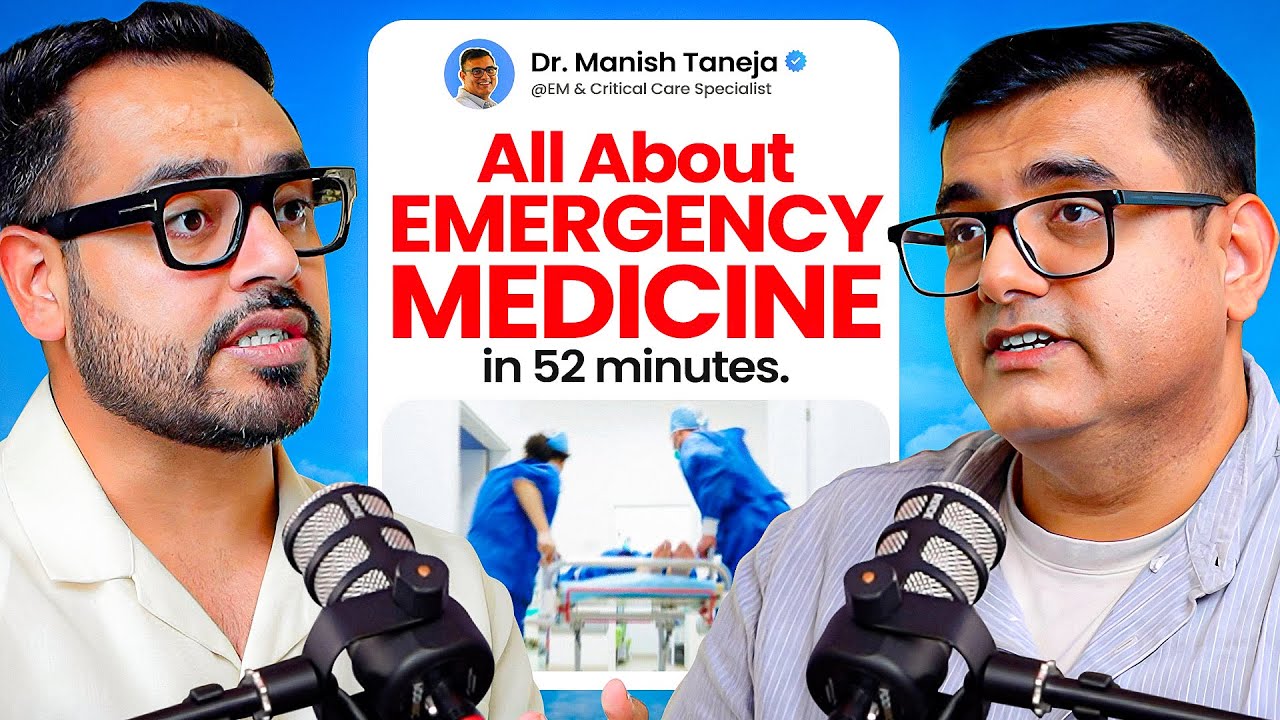 Emergency Medicine as a Career, Jobs, Earnings, Work Life Balance, Pros & Cons Ft. Dr. Manish Taneja