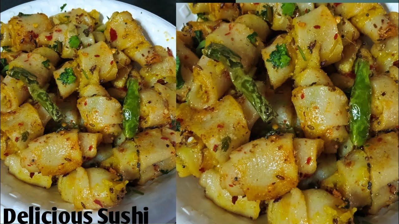 Suji aur aalu ka banaa Sushi in 10 minutes 😋 recipe 
