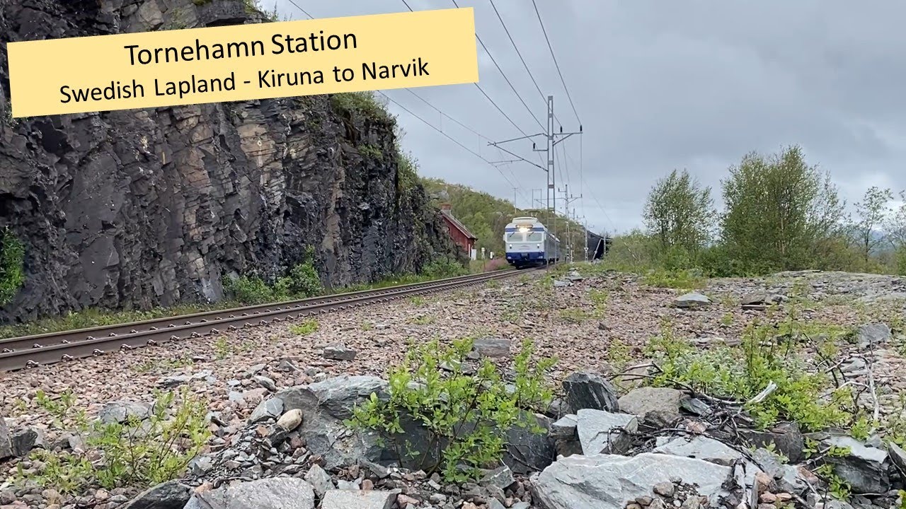 Tornehamn Station / Swedish Lapland - Kiruna to Narvik / Passengers & Ore trains