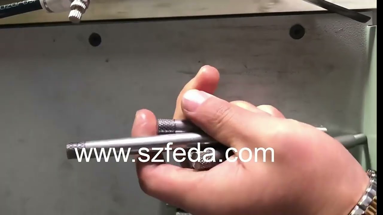 FEDA thread rolling machine FD-3T for making knurling on rods#threadrollingmachine
