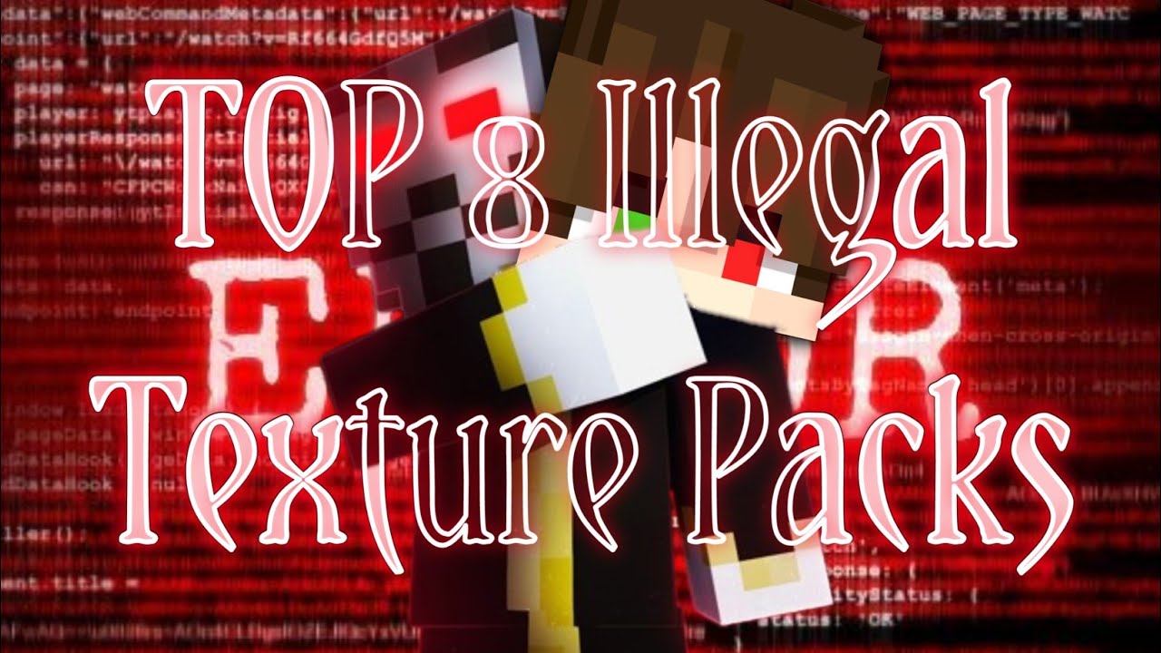 TOP 8 Illegal Texture Packs For Minecraft Bedrock 1.21+