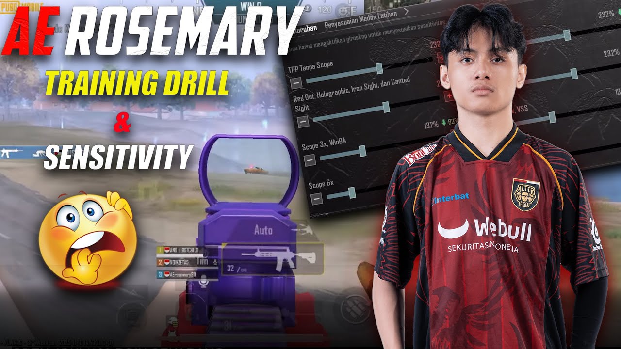 AE ROSEMARY STARTED HIS GRIND FOR PMGC 2025 !!🔥😱TRAINING DRILL & SENSITIVITY 2025👑🎯