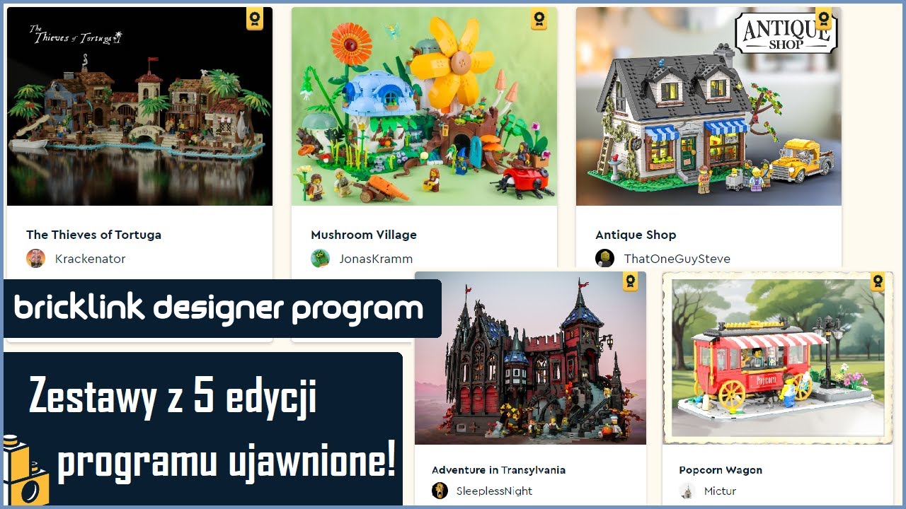 Zestawy z 5 edycji Bricklink Designer Program ujawnione! / Omówienie zestawów LEGO BDP5 / BricKowski