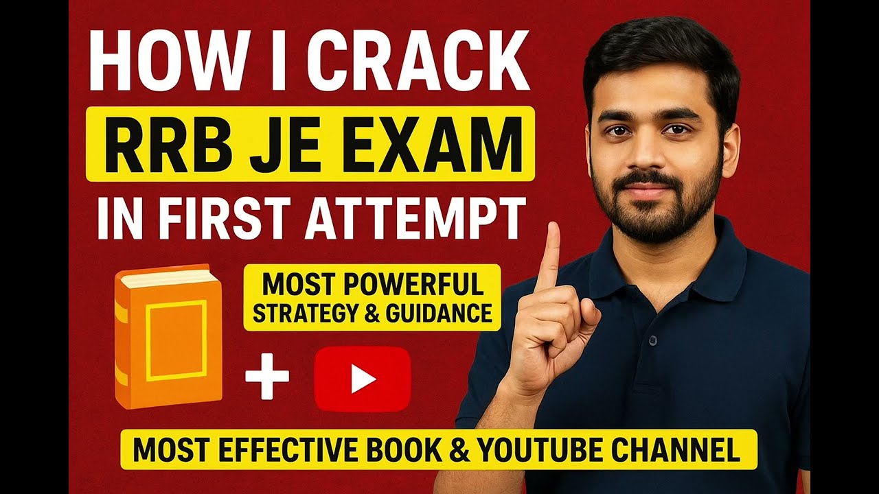 How I crack RRB JE exam in first attempt || most powerful strategy and guidance  || #rrbje #ssc 