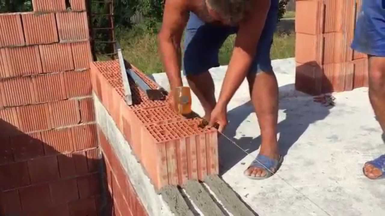 Zidarie caramida de 30 cm cu locas de mortar