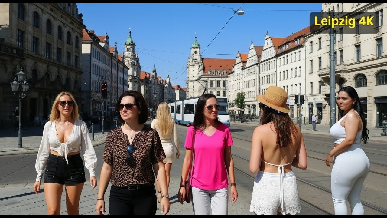 Leipzig, Germany 🇩🇪 Walking Tour 4K HDR | Beautiful City Streets & Old Town