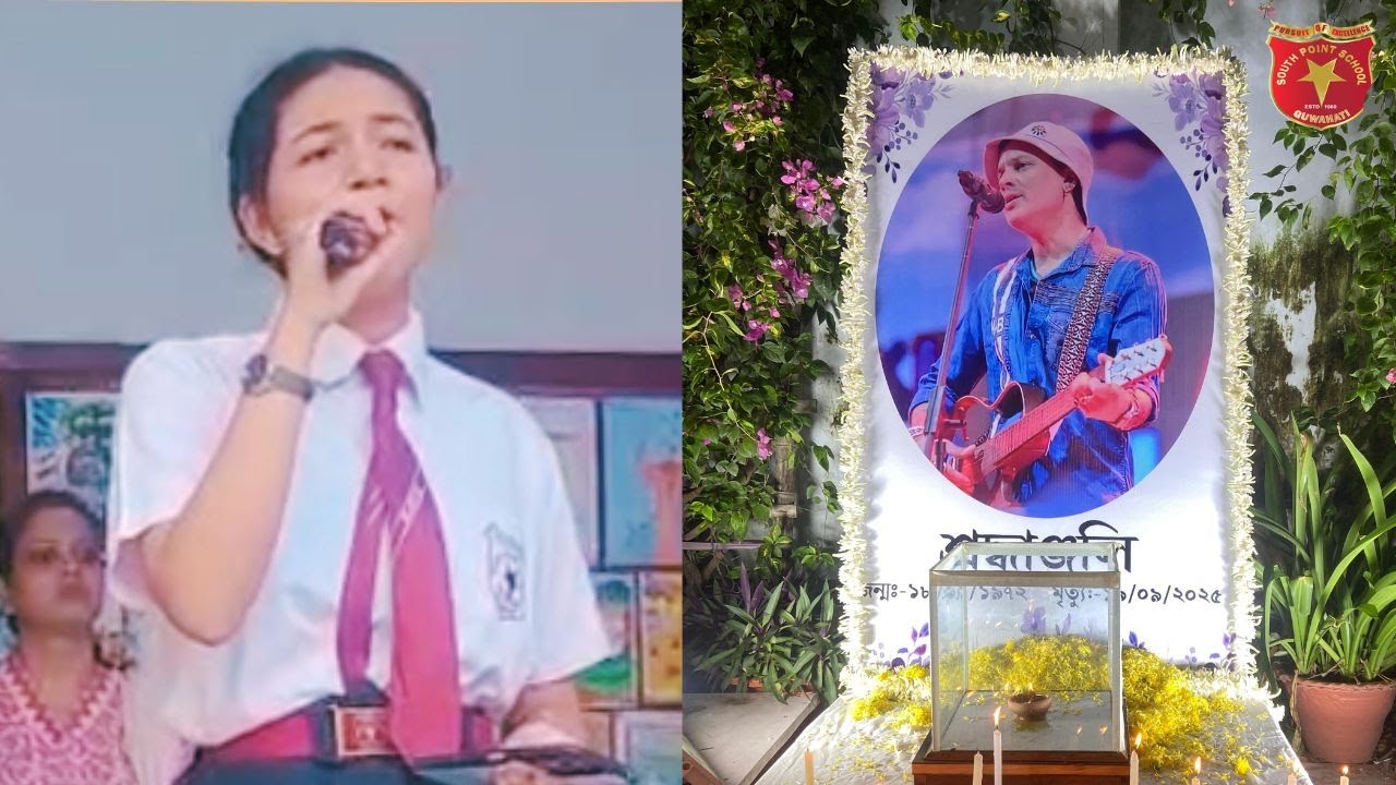 Nysa Sharma of South Point School Guwahati pays musical tribute to legend Zubeen Garg