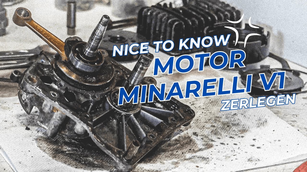 Minarelli V1 Motor zerlegen l Komplett in Einzelteile !