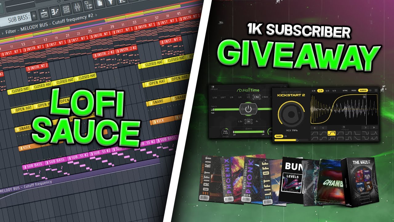 HOW TO MAKE CHILL LOFI BEATS IN FL STUDIO + 1K GIVEAWAY 🏆