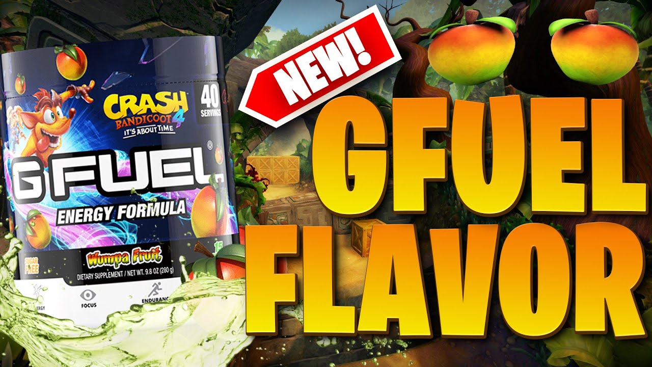 WUMPA FRUIT GFUEL Unboxing and Review! NEW Crash Bandicoot 4: It's About Time Flavor