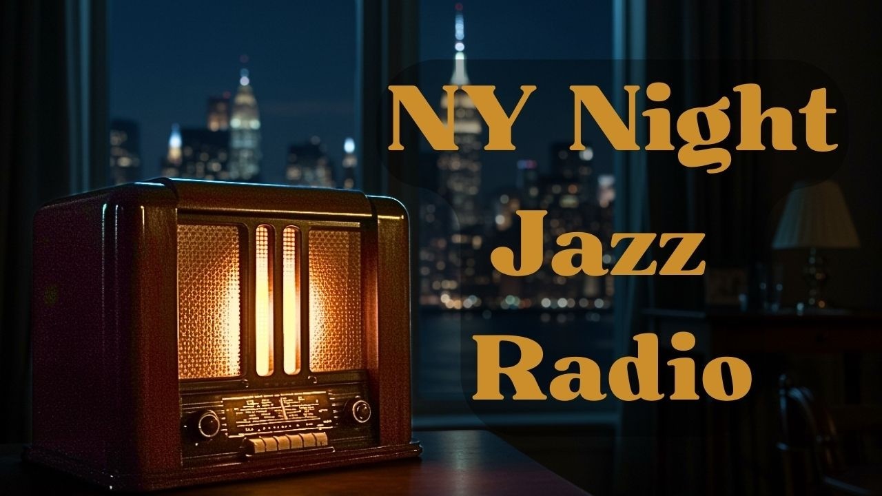Manhattan Night Jazz Radio 🌃 Cozy 1940s New York Apartment Ambience