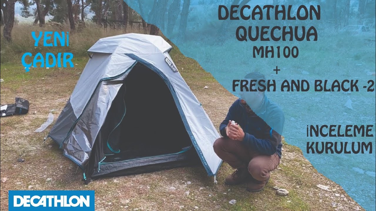 QUECHUA MH100 FRESH AND BLACK 2 KİŞİLİK ÇADIRI / MH100 FRESH&BLACK İNCELEME (QUECHUA YENİ ÇADIR)