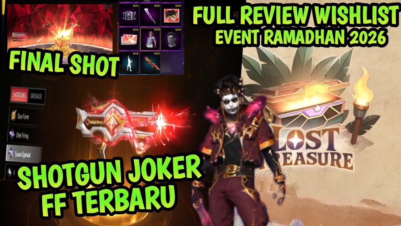 BOCORAN SHOTGUN JOKER V2 ,FINAL SHOT TERBARU !! FULL REVIEW WISHLIST EVENT PUASA FF 2026