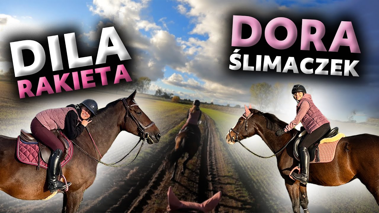 NASZ PIERWSZY, WSP&Oacute;LNY TEREN🐴🍁| Aleksa & Dila 🚀 Misia & Dorka 🐌