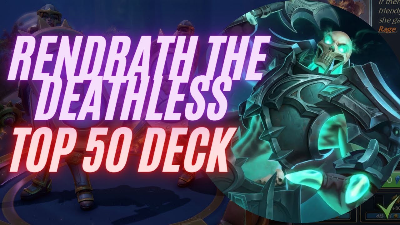 Minion Masters Rendrath the Deathless TOP 50 deck