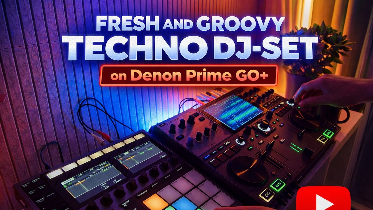 Fresh and Groovy Techno DJ-Set | Denon DJ Prime GO+