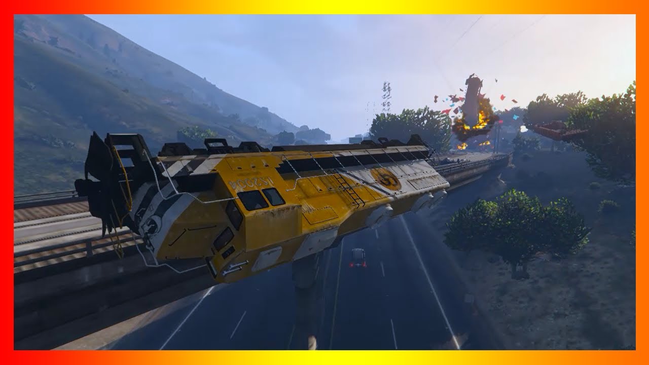 GTA 5 - Train Derailment Crash Compilation 1