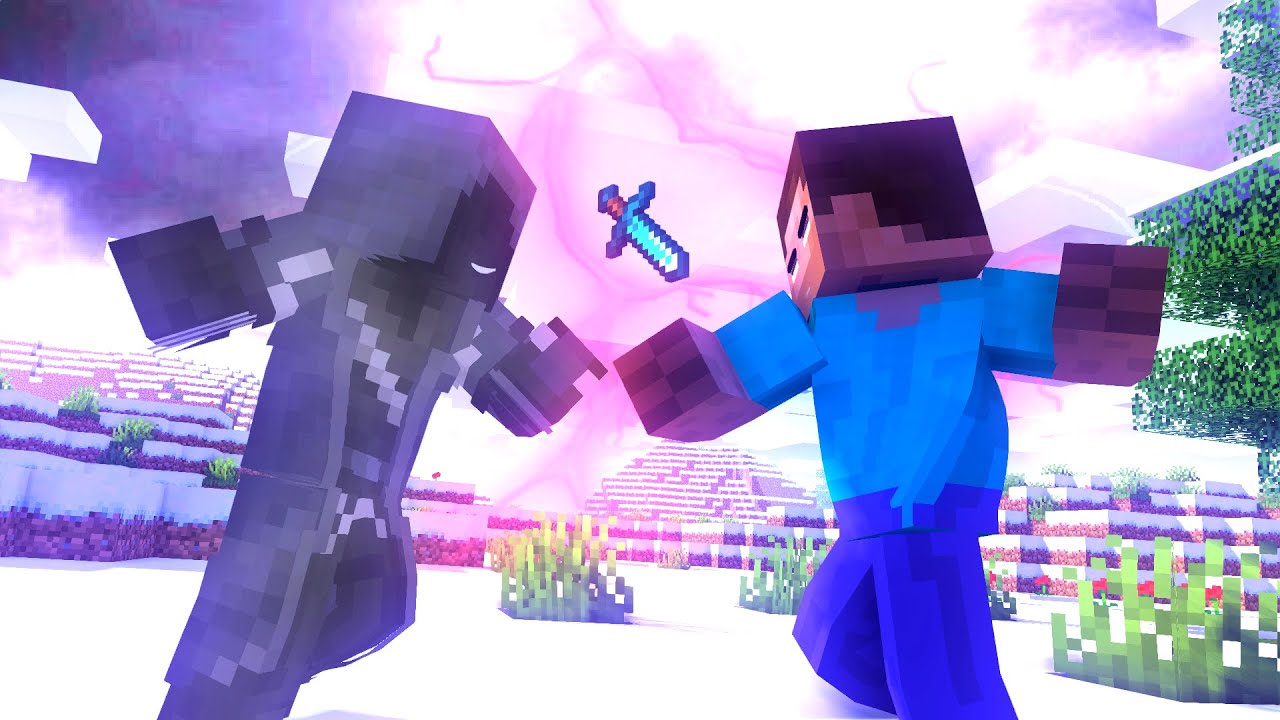 Minecraft Fight Animation - Herobrine