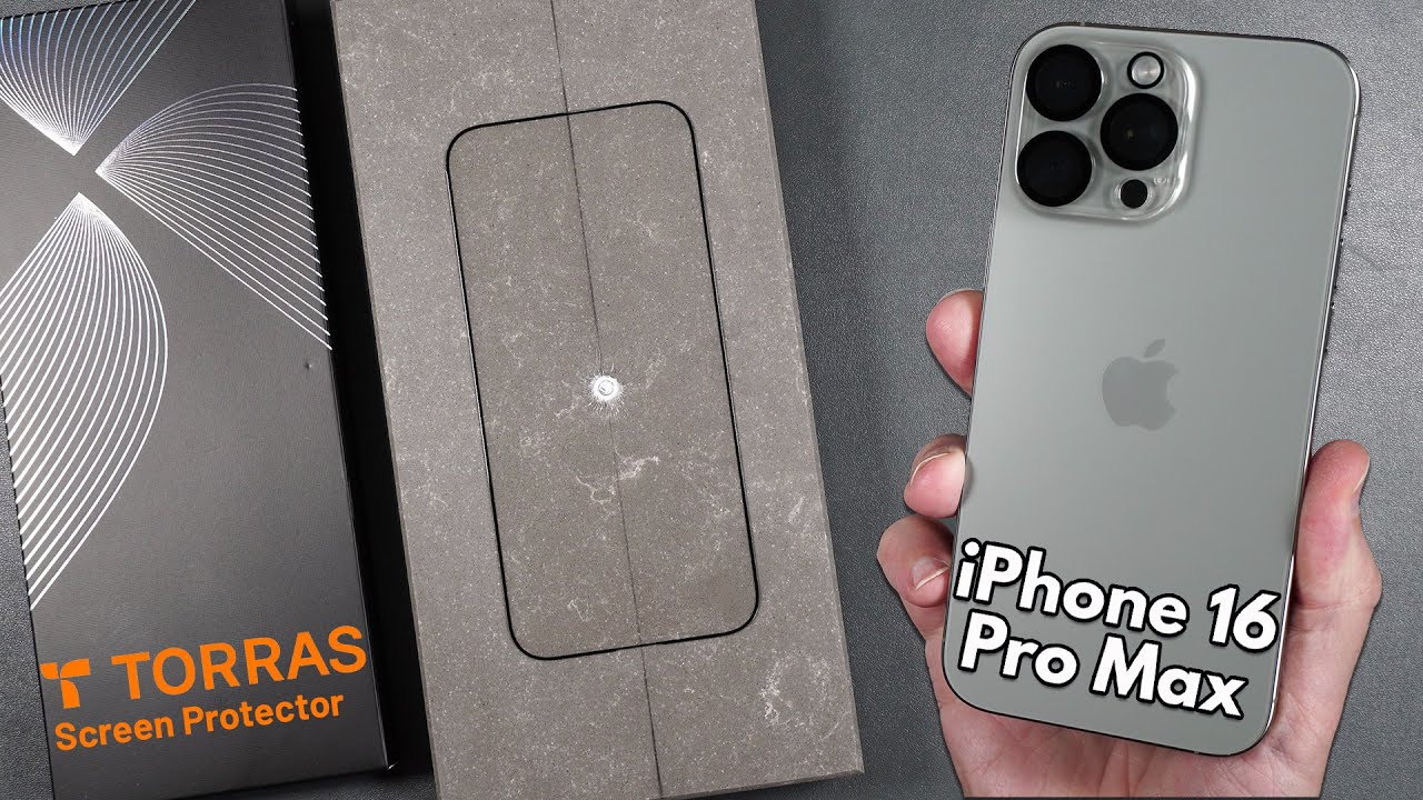 iPhone 16 Pro Max TORRAS Glass Go Screen Protector -  Drop & Scratch Tests
